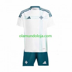 Camisola Irlanda do Norte Criança Equipamento Segundo 2024 Manga Curta